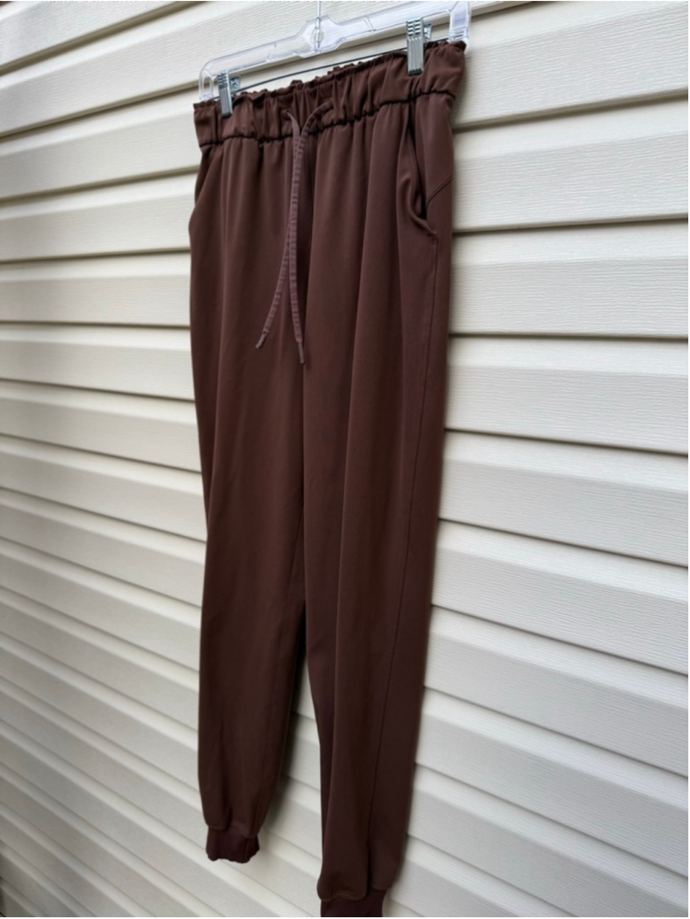 Lululemon Stretch High Rise Jogger Full Length Java Brown Size 6 - Picture 5 of 9